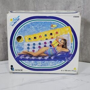Vintage 1996 18 Pocket Lounge 76 x 29 in The Wet‎ Set Premium Intex 58890 NEW